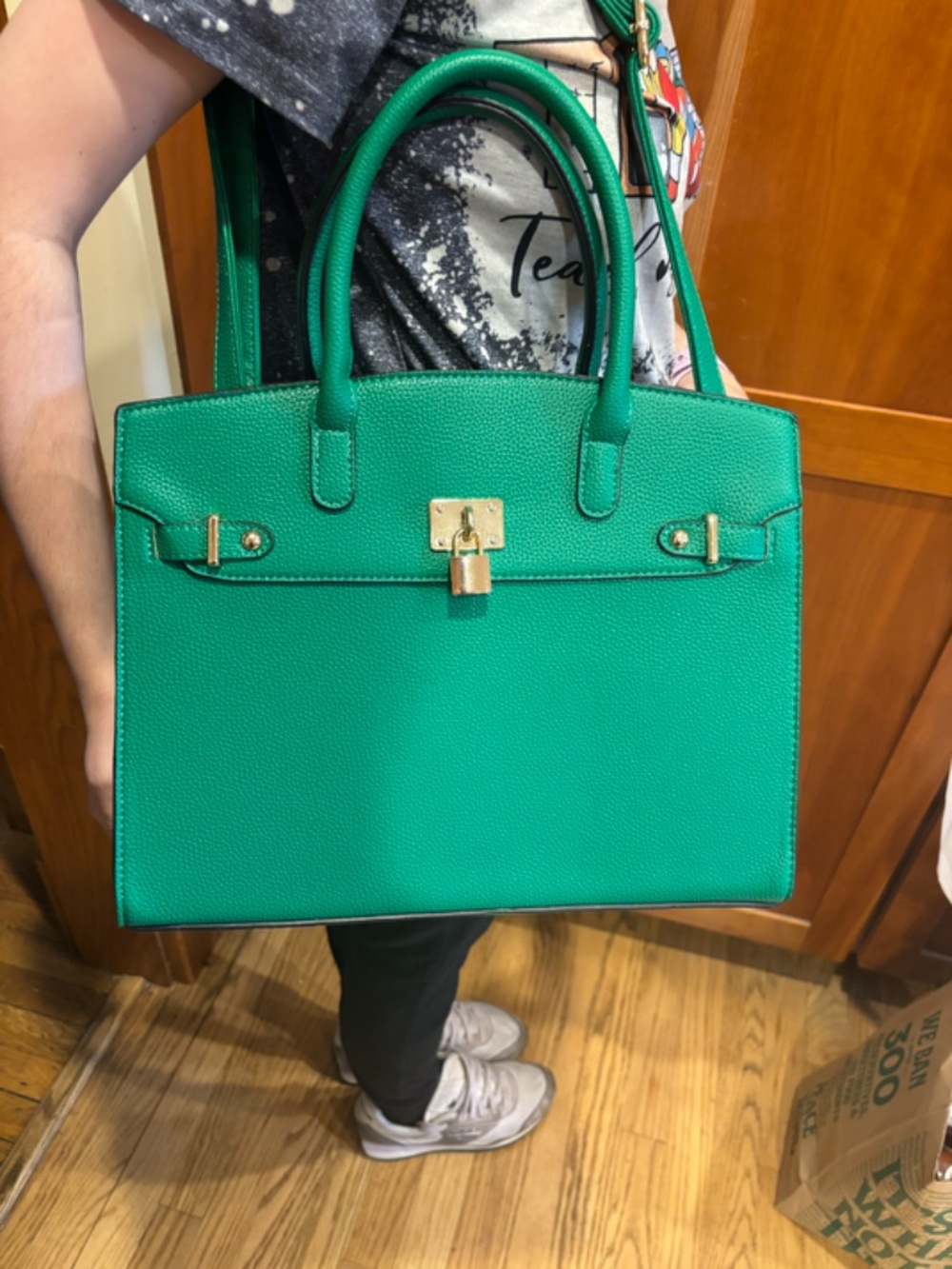 Dark Green purse with wallet - Picture 2 of 3